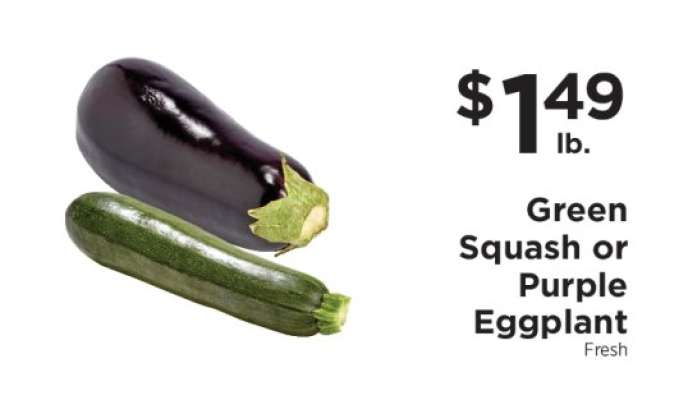 Green Squash or Purple Eggplant