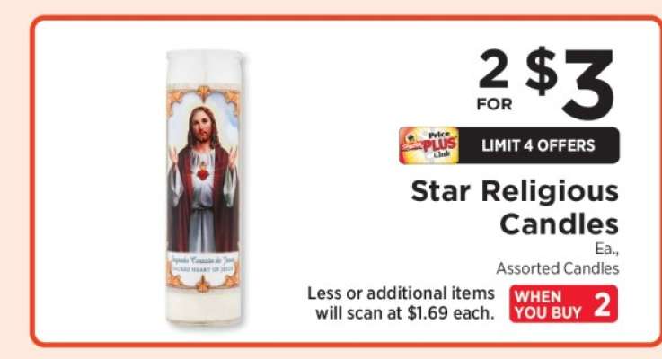 Star Religious Candles