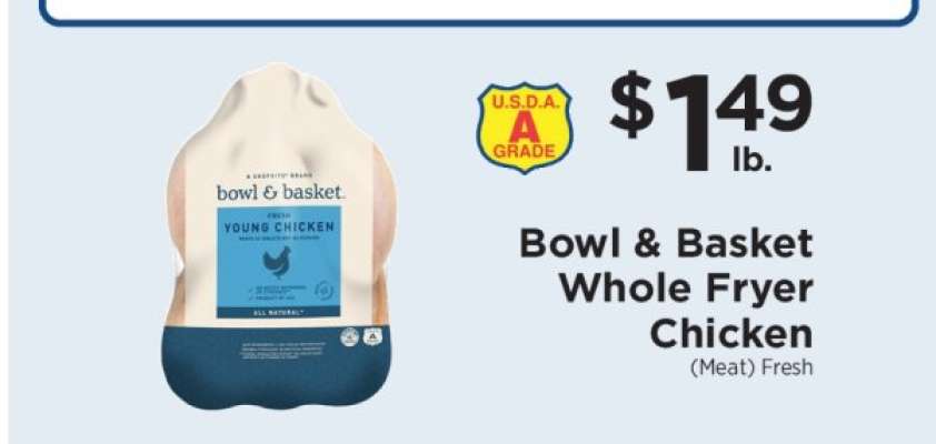 Bowl & Basket Whole Fryer Chicken