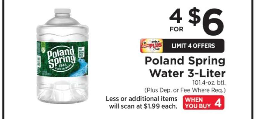Poland Spring Water 3-Liter