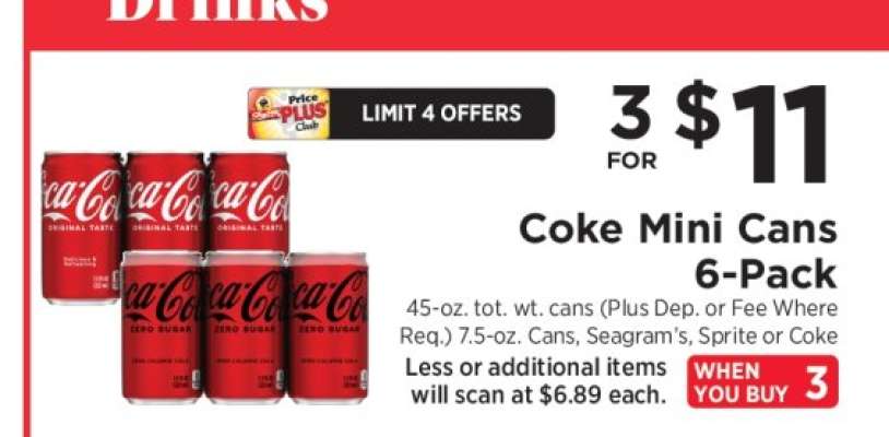 Coke Mini Cans 6-Pack
