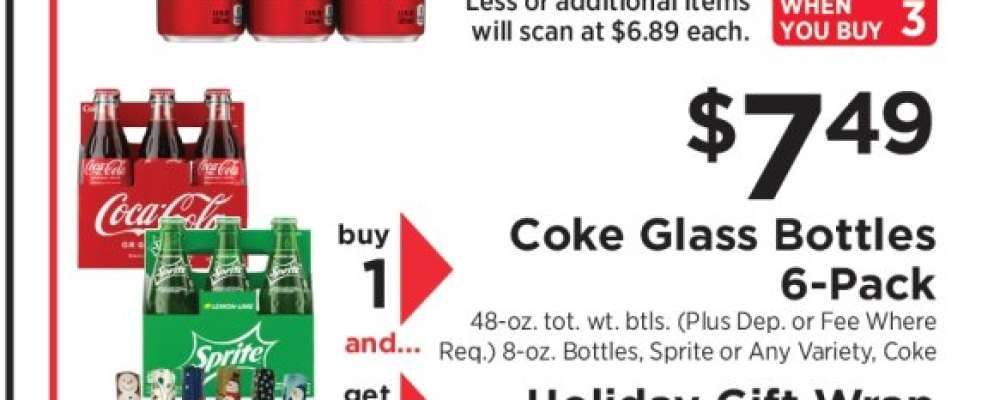 Coke Glass Bottles 6-Pack