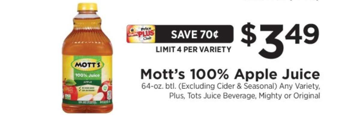 Mott's 100% Apple Juice