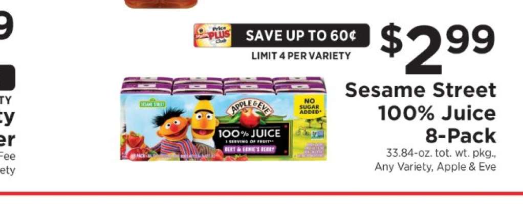 Sesame Street 100% Juice 8-Pack
