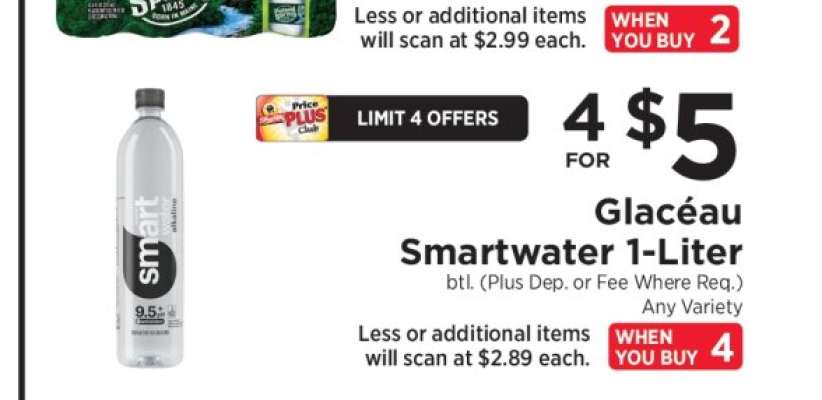 Glacéau Smartwater 1-Liter