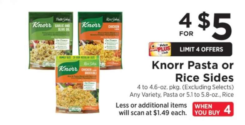 Knorr Pasta or Rice Sides