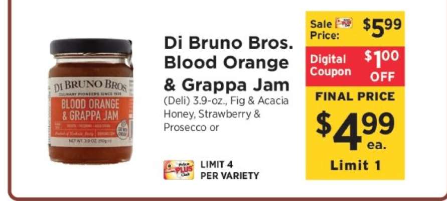 Di Bruno Bros. Blood Orange & Grappa Jam