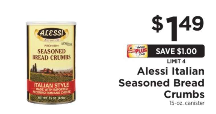 Alessi Italian Seasoned Bread Crumbs