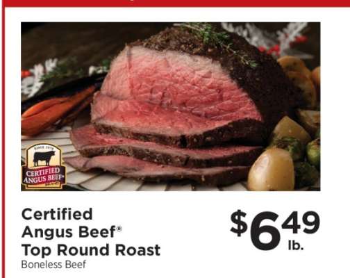 Certified Angus Beef Top Round Roast