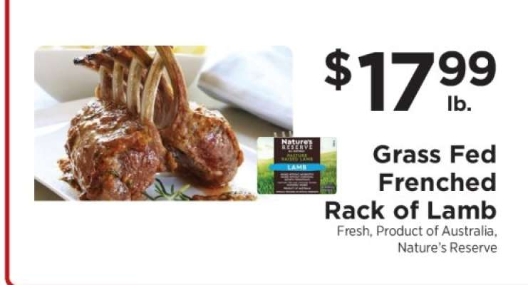 Grass Fed Frenched Rack of Lamb