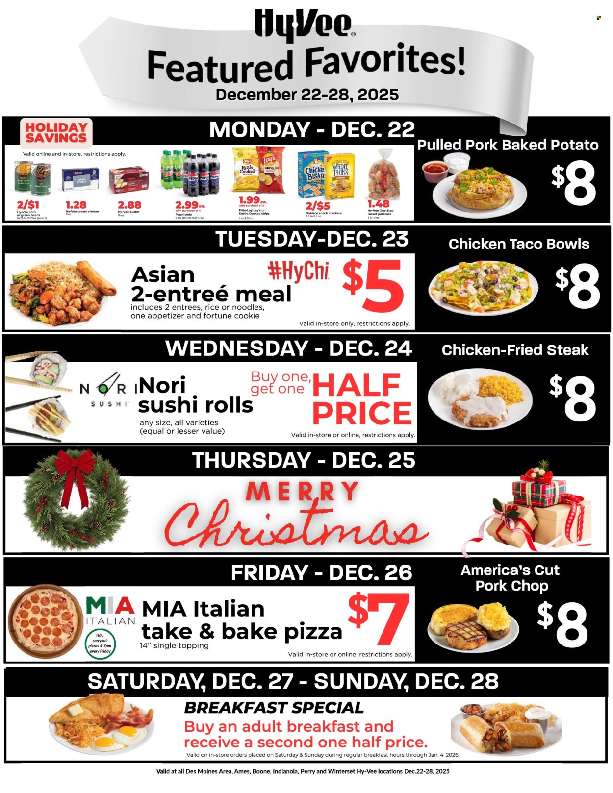 Hy-Vee ad - 12/22/2025 - 12/28/2025. Page 1