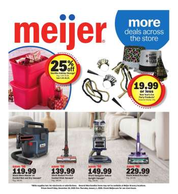 Meijer Flyer - 12/26/2025 - 01/01/2026.