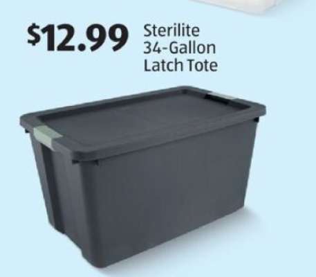 Sterilite 34-Gallon Latch Tote