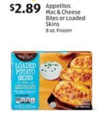 Appetitos Mac & Cheese Bites or Loaded Skins