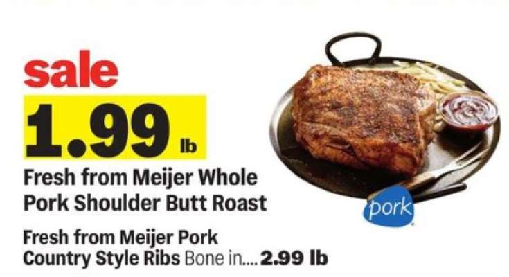 Fresh from Meijer Whole Pork Shoulder Butt Roast