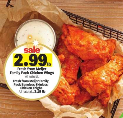 Fresh from Meijer Family Pack Chicken Wings