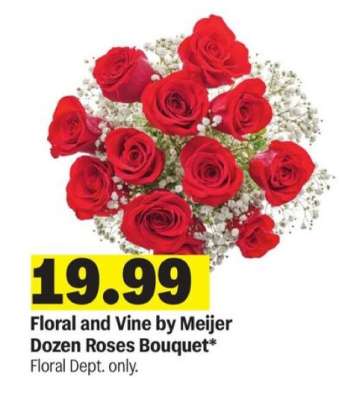 Floral and Vine by Meijer Dozen Roses Bouquet