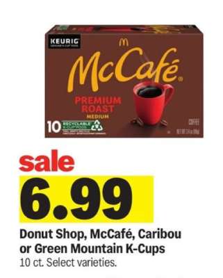 Donut Shop, McCafé, Caribou or Green Mountain K-Cups