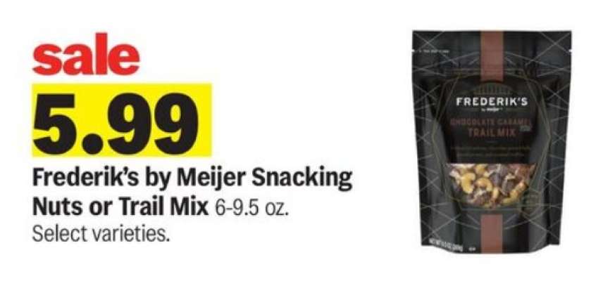 Frederik's by Meijer Snacking Nuts or Trail Mix
