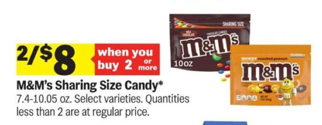M&M's Sharing Size Candy