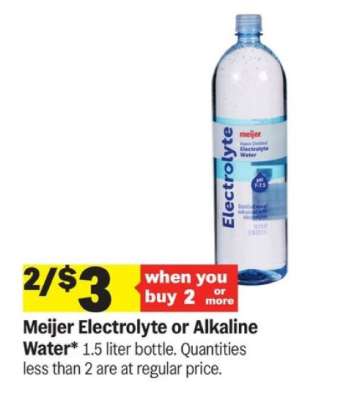 Meijer Electrolyte or Alkaline Water
