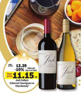 Josh Cellars Cabernet Sauvignon or Chardonnay*