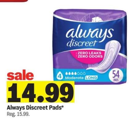 Always Discreet Pads