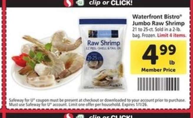 waterfront BISTRO Jumbo Raw Shrimp