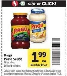 Ragú Pasta Sauce