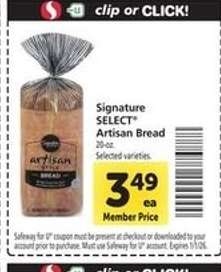 Signature Select Artisan Bread