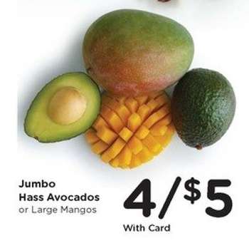 Jumbo Hass Avocados or Large Mangos