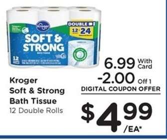 Kroger Soft & Strong Bath Tissue