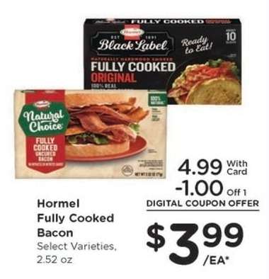 Hormel Fully Cooked Bacon