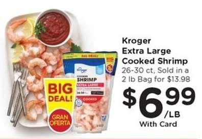 Kroger Extra Large Cooked Shrimp