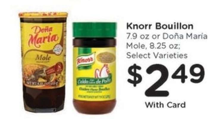 Knorr Bouillon or Doña Maria Mole