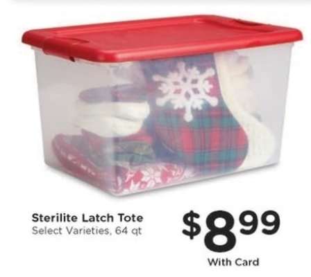 Sterilite Latch Tote