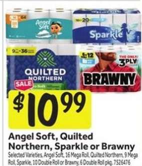 Angel Soft, Quilted Northern, Sparkle or Brawny