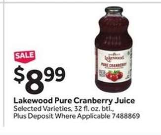 Lakewood Pure Cranberry Juice
