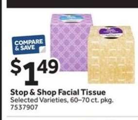 Stop & Shop Facial Tissue