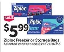 Ziploc Freezer or Storage Bags
