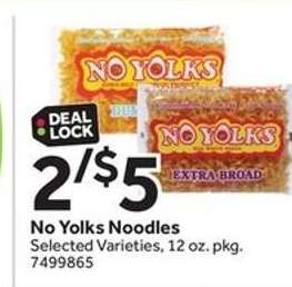 No Yolks noodles