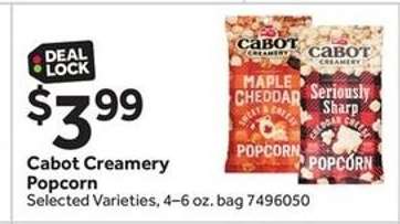 Cabot Creamery Popcorn