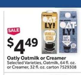 Oatly! Oatmilk or Creamer
