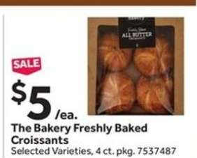 The Bakery Freshly Baked Croissants