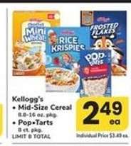 Kellogg's Mid-Size Cereal / Pop-Tarts