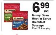 Jimmy Dean Heat'n Serve Breakfast Sausage