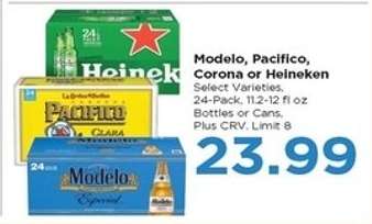 Modelo, Pacifico, Corona or Heineken