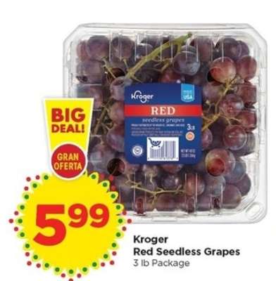 Kroger Red Seedless Grapes