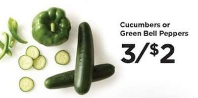 Cucumbers or Green Bell Peppers