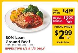 80% Lean Ground Beef